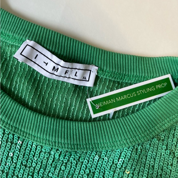 ITMFL In The Mood For Love Sequin Green Top - Picture 6 of 7